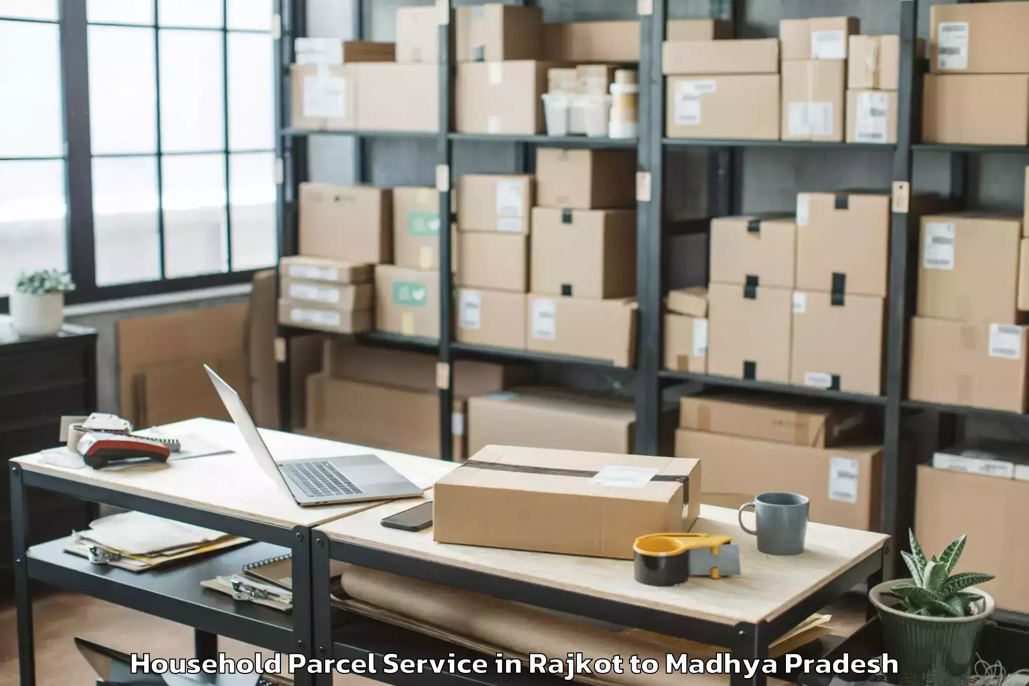 Top Rajkot to Nowrozabad Household Parcel Available